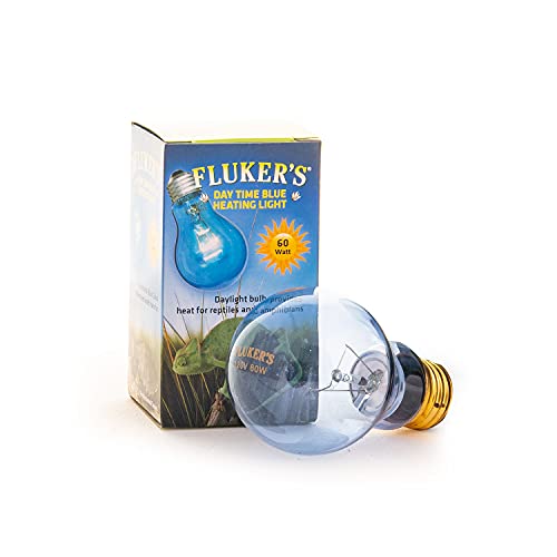 60W Blue Daylight Bulb - Provides natural daylight for reptiles and amphibians, promoting healthy activity.