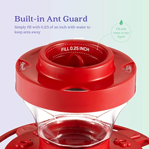 Hummingbird Flower Feeder , Red