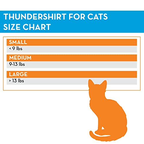 Thundershirt Cat Anxiety Jacket, Medium, Heather Gray