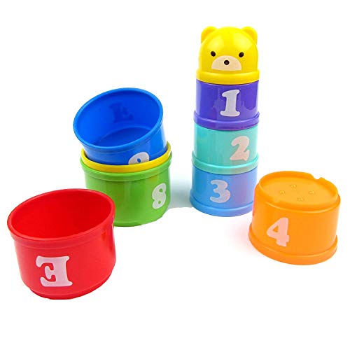 Stacking Cup Training Treat Toys for Parrots