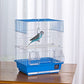 Blue Plastic Base Cage for Small Birds