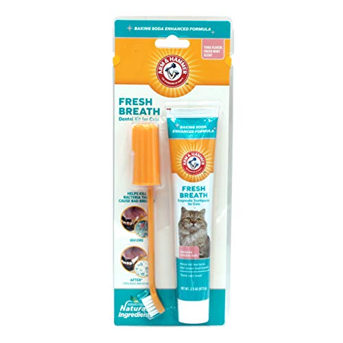 Arm & Hammer Pet Dental Kit for Cats | Tasty Tuna | 3-Piece Set