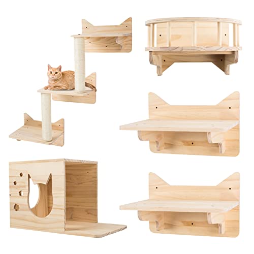 Cat Climbing Wall Frame - 5-Piece Set for Cats to Explore and Play.