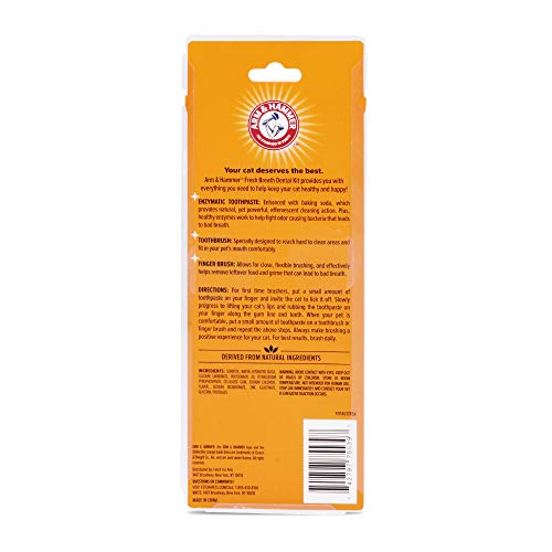 Arm & Hammer Pet Dental Kit for Cats | Tasty Tuna | 3-Piece Set