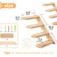 Cat Climbing Shelves Wall Mounted 2PCS & Four-Step Stair – Reversible, Jute Scratch Ladder, & Cozy Cat Perch Furniture