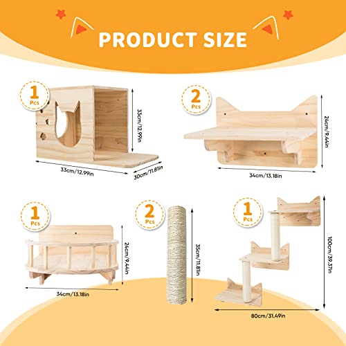 Cat Climbing Wall Frame 5 piece Furniture