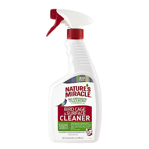 Nature's Miracle Bird Cage Cleaner - Non-toxic and effective surface cleaner for bird cages and pet habitats.