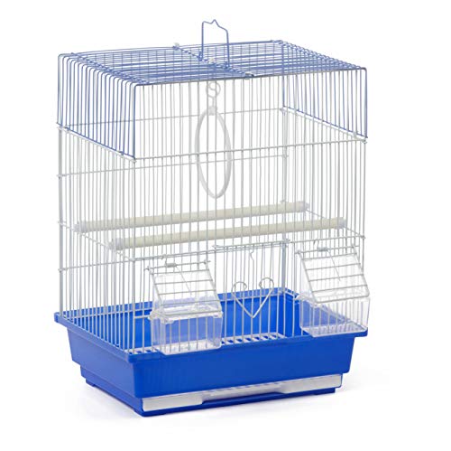 Blue Plastic Base Cage for Small Birds