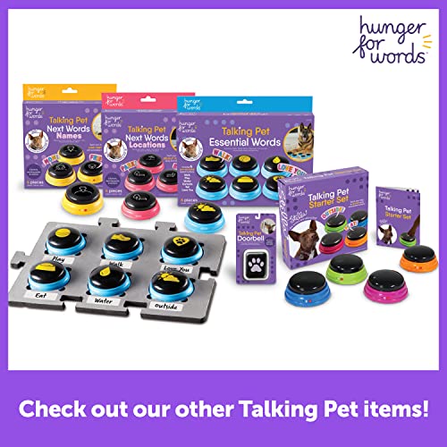 Pet Talk Buttons - 4 Piece Set for Dog Training and Communication