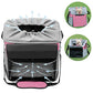 Pet Carrier Bicycle Basket Bag Pet Carrier/Booster Backpack for Dogs and Cats with Big Side Pockets,Comfy & Padded Shoulder Strap,Travel with Your Pet Safety（Pink）