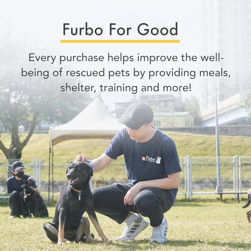 Furbo 360° Rotating Smart Dog Camera Treat Dispenser w/Subscription Required: Home Emergency Alerts w/Phone App | 2-Way Audio, Dog Tracking & Treat Toss | Bark Detection [Premium Safety Package 2023]