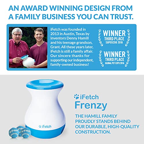 iFetch Frenzy Fetch Toy for Small Dogs - Non-Electronic Brain Teaser for Active Play.