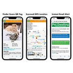 Load image into Gallery viewer, Premium QR Pet ID Tag - Purple Paw
