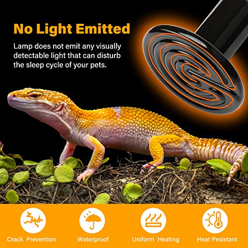 150W Ceramic Heat Emitter for Reptiles and Chickens (No Light)