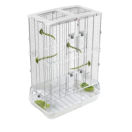 Wire Bird Cage, Bird Home for Parakeets, Finches and Canaries, Tall Medium