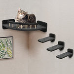 Load image into Gallery viewer, Cat Hammock Corner Shelf + 3 Steps – The Stylish, Secure, &amp; Seriously Fun Way to Climb!
