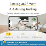 Load image into Gallery viewer, Furbo 360° Rotating Smart Dog Camera Treat Dispenser w/Subscription Required: Home Emergency Alerts w/Phone App | 2-Way Audio, Dog Tracking &amp; Treat Toss | Bark Detection [Premium Safety Package 2023]
