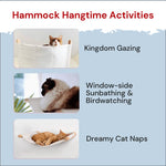 Load image into Gallery viewer, Cat Hammock Wall Mounted 2 Step Shelf Cat with Two Steps
