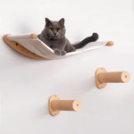 Load image into Gallery viewer, Cat Hammock Wall Mounted 2 Step Shelf Cat with Two Steps
