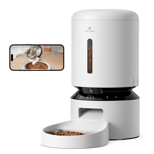 PETLIBRO Automatic Cat Feeder - 1080P Camera, 5G WiFi, 2-Way Audio, Motion Alerts for Cats.