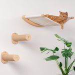 Load image into Gallery viewer, Cat Hammock Wall Mounted 2 Step Shelf Cat with Two Steps
