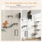 Wall Mounted Cat Furniture Set of 5 with Cat Tree, Cat Perch, Cat Scratcher, Cat Bridge and Cat Condo