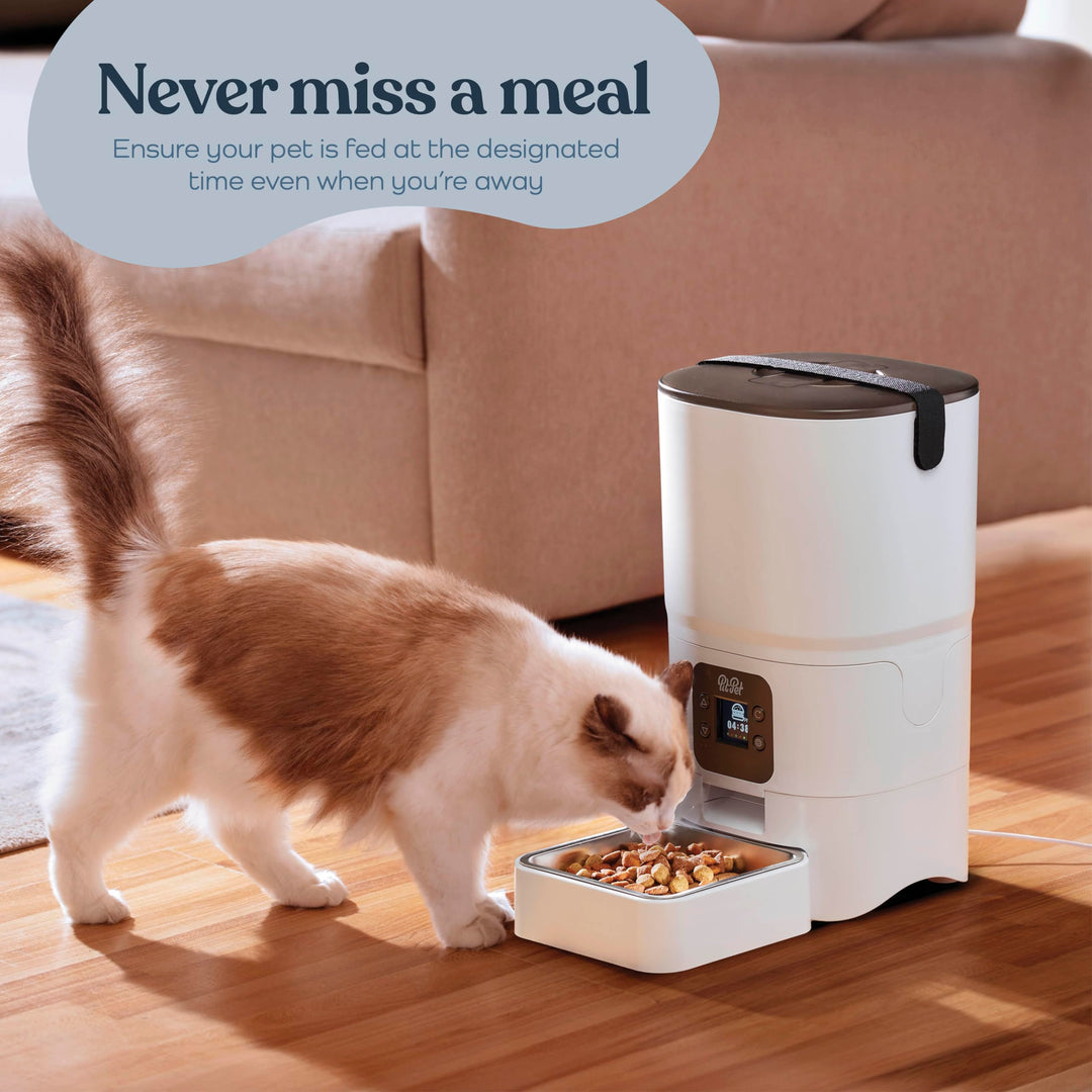 Smart Reliable Automatic Dog & Cat Feeder w Voice Recording and Portion Control