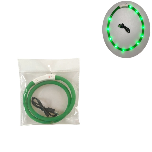 Pet Waterproof USB Rechargeable Collar LED Light - Shopper Bear Store