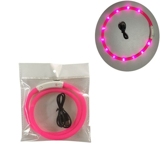 Pet Waterproof USB Rechargeable Collar LED Light - Shopper Bear Store
